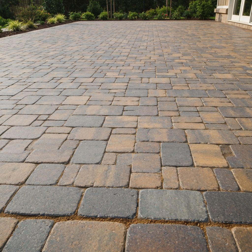 Interlock patio cleaning